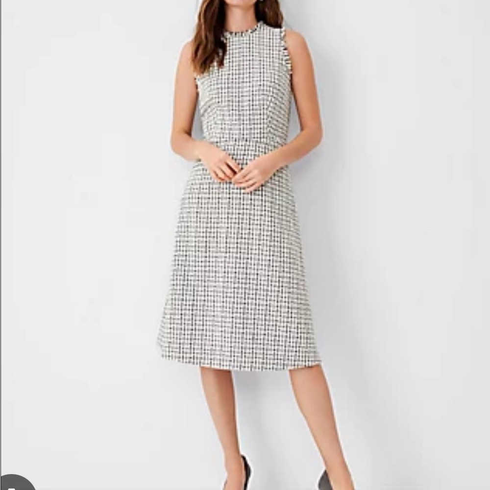Ann Taylor Elegant Tweed Dress size 6
